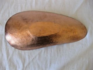 hand hammered copper dish tray bowl 3