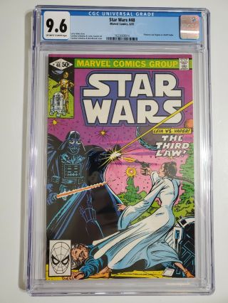 Star Wars 48 Marvel Comics 1981 Cgc 9.  6 Princess Leia Vs Darth Vader