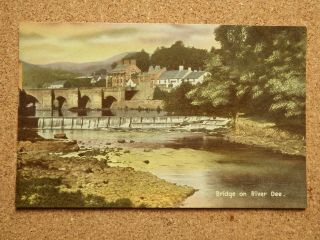 Vintage Postcard: Bridge On River Dee,  Langollen? Weekly Tale Teller