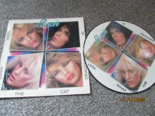 Poison.  Look What The Cat Dragged In.  Rare 1986 Glam Rock Metal Picture Disc