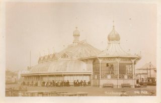 Old R.  P.  Postcard Of The Pavilion,  Royal Pier,  Southampton