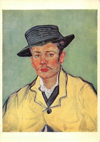Vincent Van Gogh Portrait Of A Young Man Vintage Art Postcard Unposted