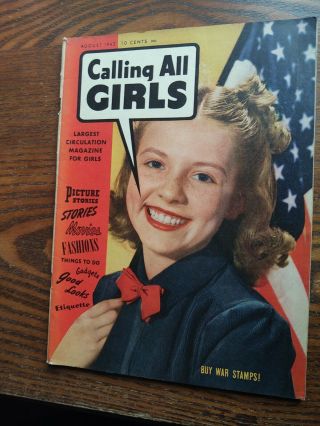 Calling All Girls 20 1943 Fine Plus