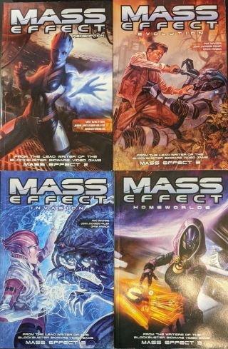 Mass Effect Tpb 1,  2,  3,  And 4 (redemption,  Evelution,  Invasion,  And Homeworld)