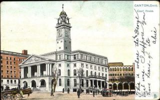 Canton,  Oh Court House Tuck Stark County Ohio Antique Postcard Vintage Post Card