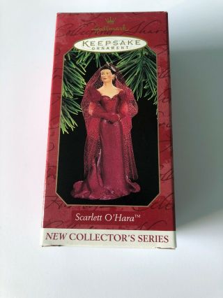 1997 Hallmark Keepsake Scarlett O’hara Series1st Burgundy Velvet Costume Gwtw