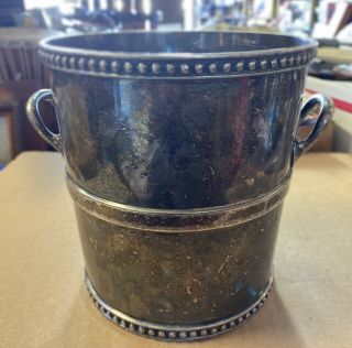 Vintage Rare Reed & Barton Silver Plated Soldered Champagne Wine Bucket
