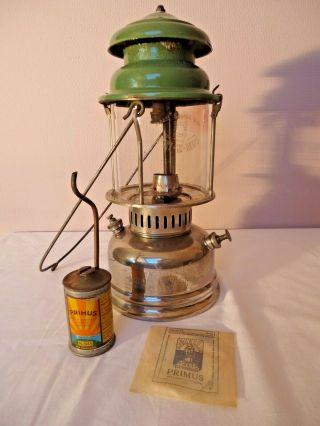 Rare Vintage Primus 1020 300cp Kerosene Pressure Lantern Dated 1939 Good Cond.