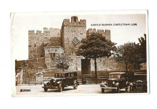 Castletown - Castle Rushen - Old 1936 Postmark Real Photo Postcard - Isle Of Man