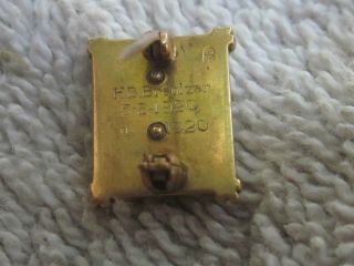 Vintage 1920 10k Solid Gold Alpha Sigma Phi Fraternity Pin Badge 3