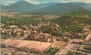 Basilica De Guadalupe National Shrine Mexico City 1968 Vintage Postcard - Posted