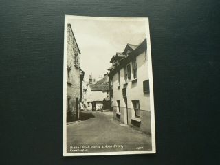 Old Photo Postcard,  Queens Head Hotel & Main Street,  Hawkeshead