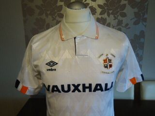 LUTON TOWN 1990 UMBRO Home Shirt SMALL Adults Rare Old Vintage Vauxhall 3