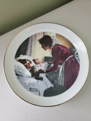 Vintage 1st Ed 1976 Norman Rockwell Mothers Day Plate " A Mother 