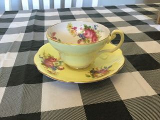 Vintage Foley Bone China Cup And Saucer.  Made In England