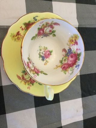 Vintage Foley Bone China Cup And Saucer.  Made In England 2