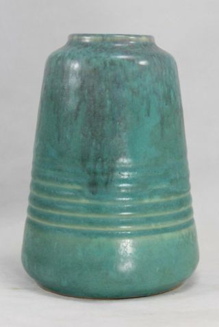 Vintage Roseville Green Imperial Ii 5¼ " Art Pottery Arts & Crafts Vase (1 Of 2)