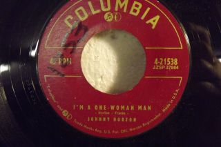 Rockabilly 45 - - Johnny Horton - - Columbia - - " I 