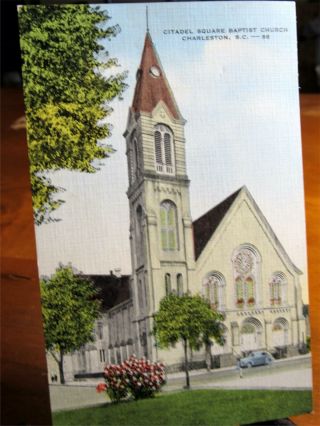 Citadel Square Baptist Church Charleston Sc Vintage Postcard | Unposted