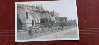 Postcard 1927,  Nottinghamshire,  Mansfield,  Old Rock Homes.