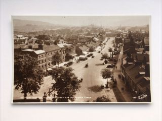 Old Walter Scott Postcard - Skipton High Street From The Church Tower