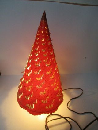 Vintage Econolite Motion Lamp - 16 " T Red Christmas Tree