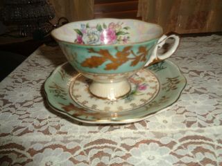 Lipper & Mann Royal Halsey Iridiscent Tea Cup And Saucer - Japan