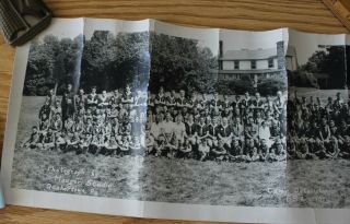 B S of A - 1951 CAMP OCKANICKON,  BUCKS COUNTY,  PA PANORAMIC PHOTO 3