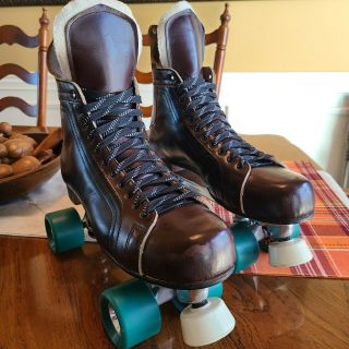 Vintage Riedell 166 Classic Old School Roller Skates - Mens Size 13