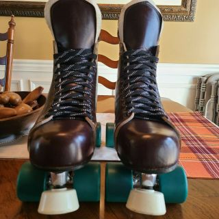 Vintage Riedell 166 Classic Old School Roller Skates - Mens Size 13 2