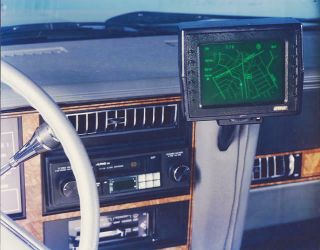 Etak Navigator.  Vintage Vehicle Navigation System.  Non Gps Tracking