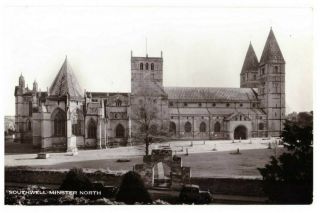Southwell Minster North,  Nottinghamshire,  England Rare Vintage Picture Postcard