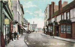 Old Postcard " The High Street,  Banbury " C1910