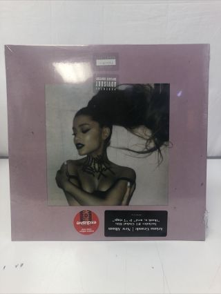 Ariana Grande Thank U,  Next Vinyl Record Target Exclusive Clear Vinyl Shelf Wear