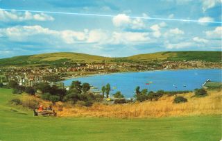 Lovely Rare Vintage Postcard - " Swanage Bay " - Dorset,  England Unposted.