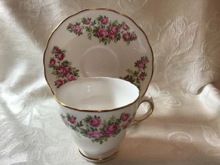 Vintage Tea Cup & Saucer Bone China Royal Vale Made In England