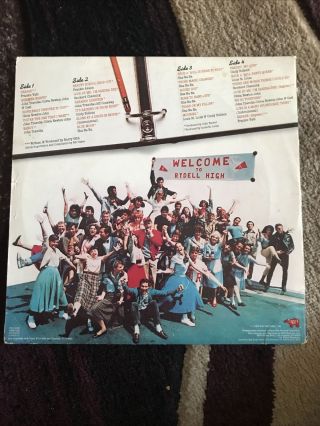 Grease The Movie Soundtrack Vintage Vinyl Record Album Stereo 1978,  RSO 2