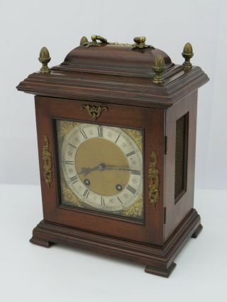 Vintage Wooden Lenzkirch Bracket Clock With Chimes For Restoration