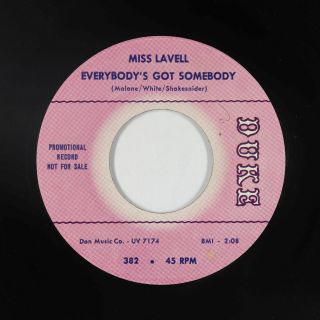 Northern Soul 45 - Miss Lavell - Everybody 