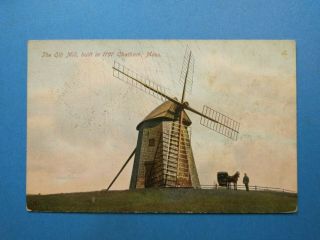 Chatham,  Ma,  Massachusetts,  The Old Windmill,  Built In 1797,  Vintage Pc Postcard