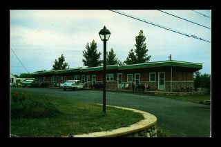 Dr Jim Stamps Us Old Cars Apex Motel Potsdam York Postcard 1965