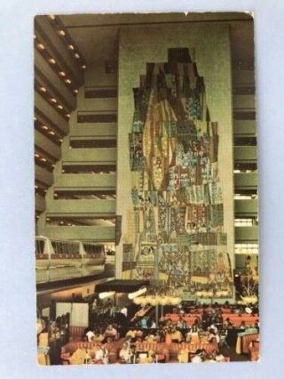Rare Vintage Walt Disney World Contemporary Resort Postcard Old Card