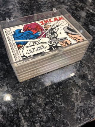 1966 Marvel Heroes Complete (66) Card Set Vintage Rare Hulk,  Spiderman,  Thor