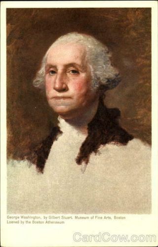 President Gilbert Stuart George Washington Runca Import Co.  Postcard Vintage