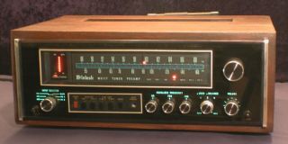 Vintage Mcintosh Mx117 Preamplifier Tuner Stereo Wood Cabinet Case - Rare