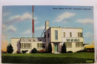 Kentucky Ky Owensboro Womi Radio Station Postcard Old Vintage Card View Standard