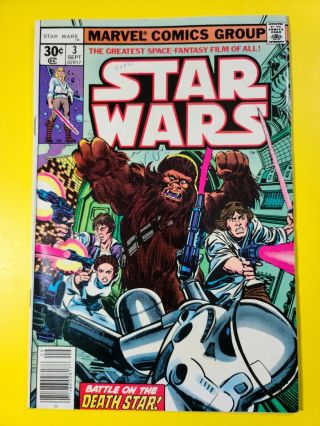 Star Wars 3 (Sep 1977,  Marvel) 1st Print 2