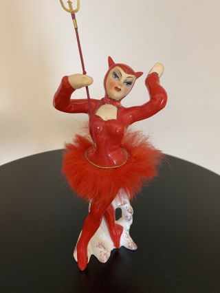 Vintage 1950’s Red Ballerina Devil Girl Japan