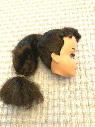 Vintage 3 Ponytail Barbie Doll Head All Face Paint 3