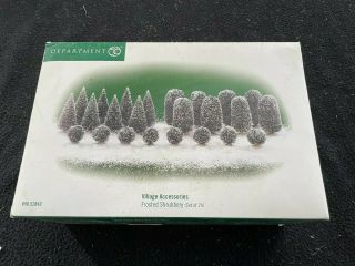Dept 56 Snow Village Accessory - Frosted Shrubbery (set Of 24) 52843